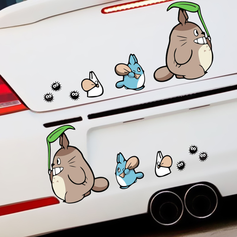 토토로 자동차 스티커, 자동차 스티커, 흠집 커버, 배터리 커버, 오토바이 헬멧, 전기차 장식 스티커