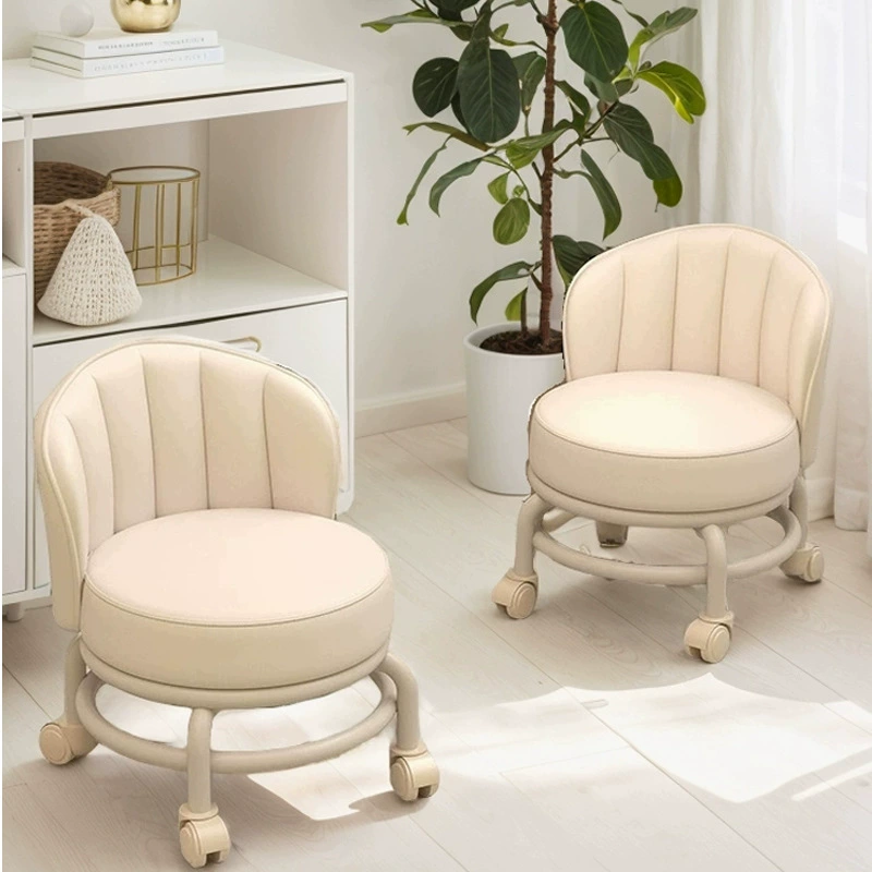 Универсальный стул маленький стул домашний шкив низкий стул маленький стул с колесом подвижный стул