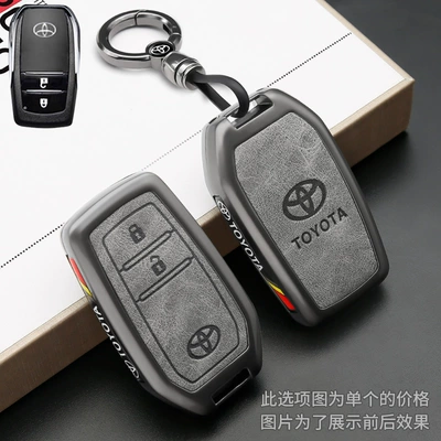 Car key bag: Camry, Vezel, Fortuner, Land Cruiser - a1-buckle-black-gray