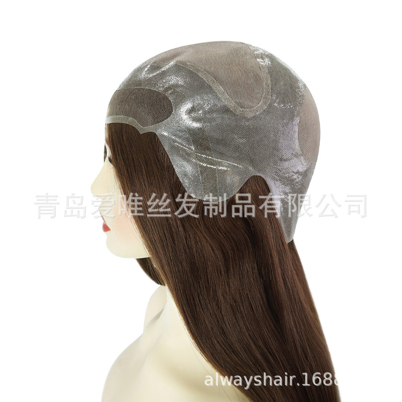 Women's Wigs Mono Lace Front Wig Real Human Hair Wig in Stock Dropshipping Available