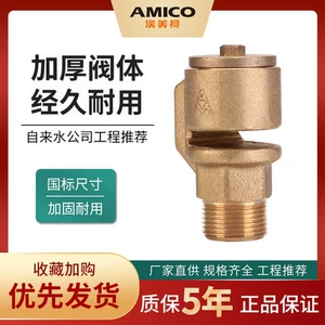 Emeco Vacuum Discostd Vallean 4 балла бронзовый клапан клапана 6 точек антигативного клапана давления DN15DN20 резьбовой провод DN25