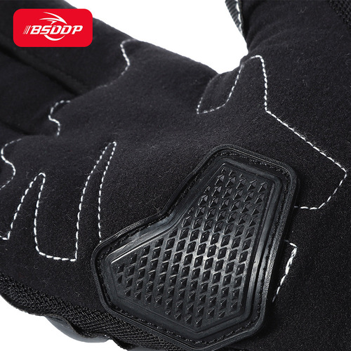 Wholesale off-road motorcycle gloves men's anti-fall full finger protection summer breathable riding half finger gloves touch screen cross-border