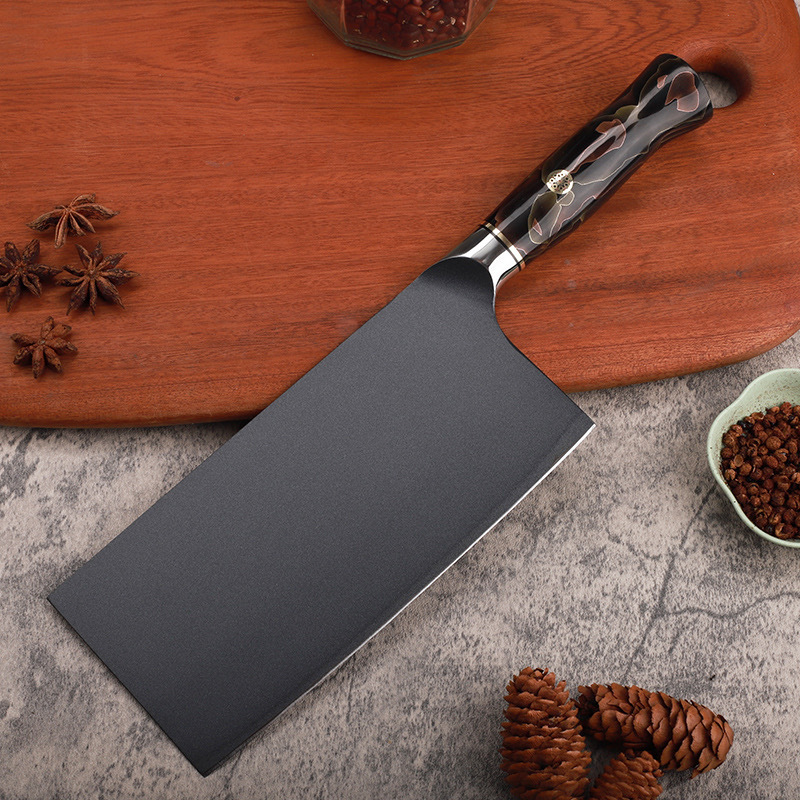 新款熔接进口钨钼粉末钢切片刀专业级厨师刀树脂柄锋利免磨片肉刀