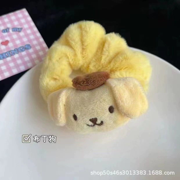 Плюшевый резинка для волос (Sanrio) с милыми персонажами, мягкая эластичная, осень/зима