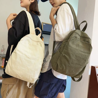 双肩背包2024夏季新款大容量潮流帆布旅行包跨境风潮休闲女士背包
