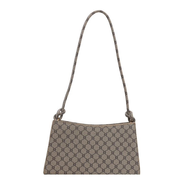 Bolsos bolsos de mujer 2025 primavera y verano nuevo estilo simple bolso de palo francés de cercanías impreso axila hombro pequeño mensajero pequeño bolso cuadrado