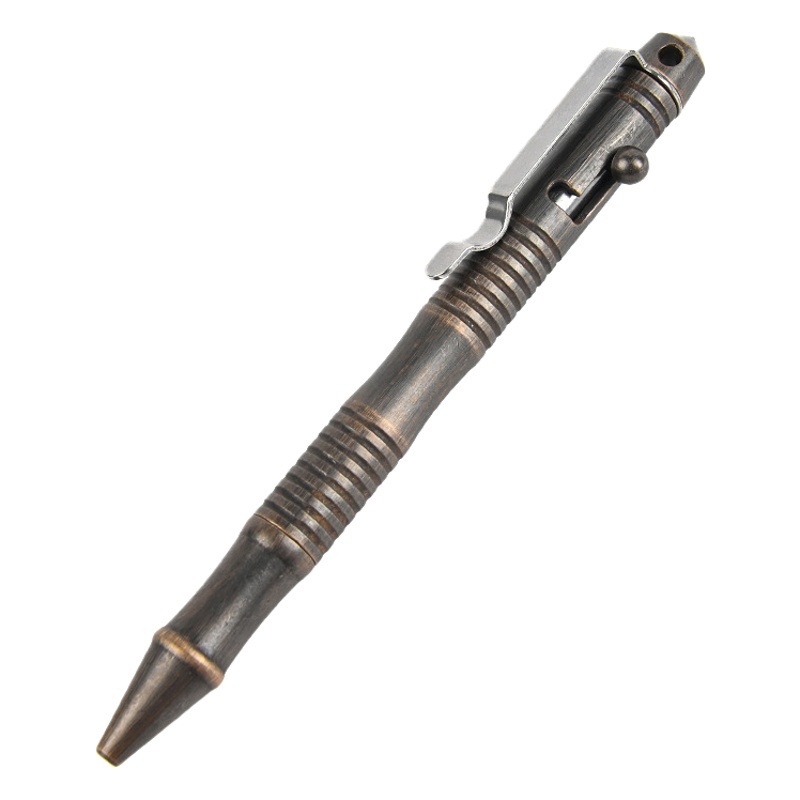 Brass Signature Pen Tactical Pen Bolt Ballpoint Pen Metal Business Gift Pen Office Supplies Student Stationery