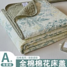 A类全棉棉花床盖单件四季通用纯棉学生榻榻米床单炕盖床垫床护垫3