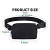 Nylon sports belt bag, waterproof chest bag with zipper, 2023, custom made