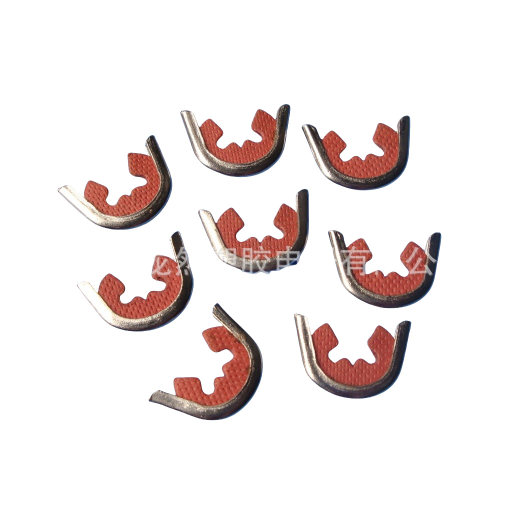 厂家现货批发039红线夹 快捷接线卡 不锈钢绝缘线卡 红色绝缘纸卡