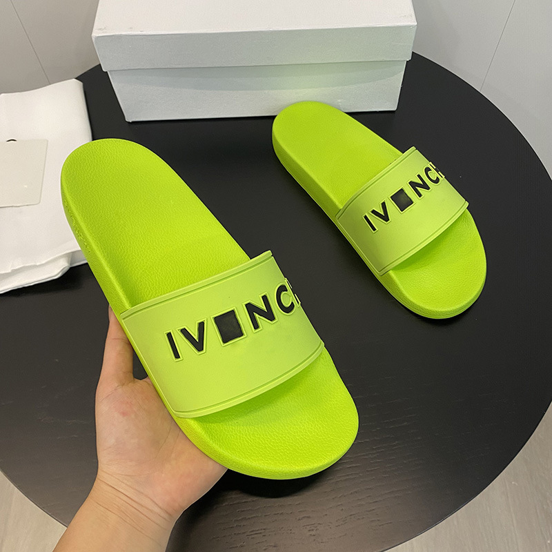 Vietnam Slippers Women's 2024 Summer New Fashionable Flat Slippers Couple's Green Outer Wear Slippers Wholesale