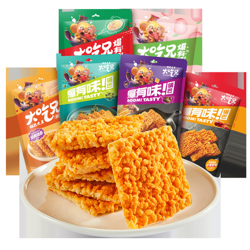 Delicious Flavor Fried Rice Crisp 132g/Bag Egg Crab Aromatic Grain Happy Snacks Leisure Food Anhui Specialty Snack
