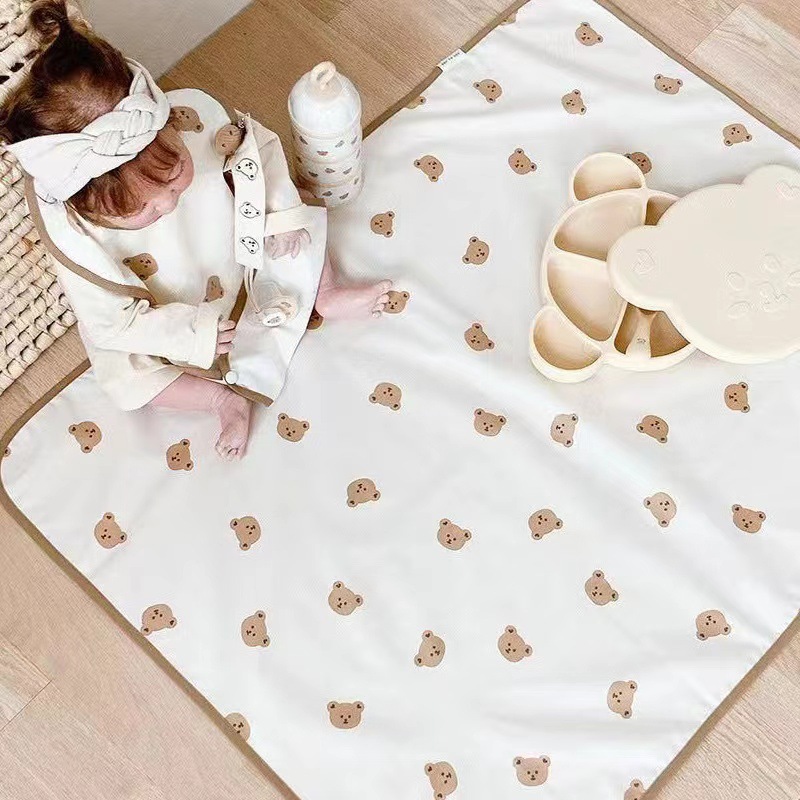 INS baby diaper pad crib overnight bed sheet travel essential children's supplies waterproof hand washable nursing pad