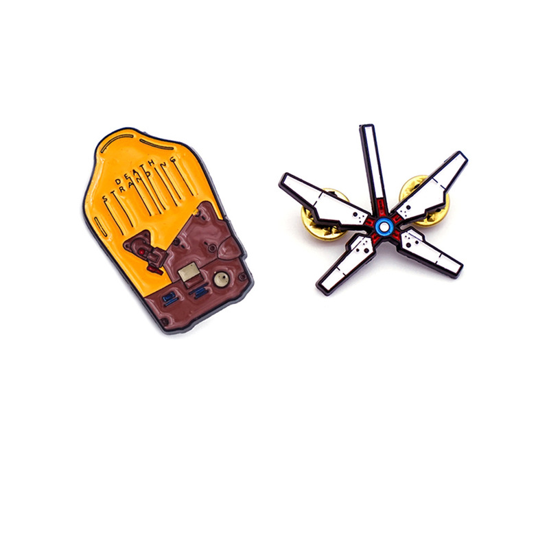 New Death Rest Light Cloth Bridge Baby Death Rest Light Cloth Bridge Baby Brother Dream Catcher Brooch School Bag Accessories Pin