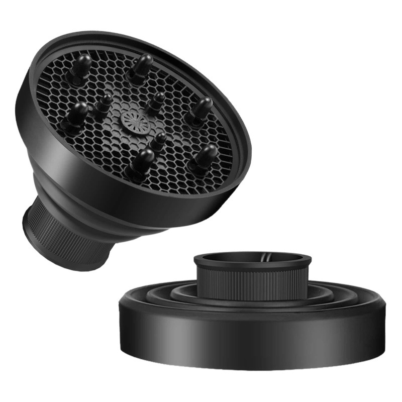 Cubierta del secador de pelo de silicona plegable cubierta de secado del hogar forma del pelo rizado impermeable retráctil que forma el secador de pelo Capucha