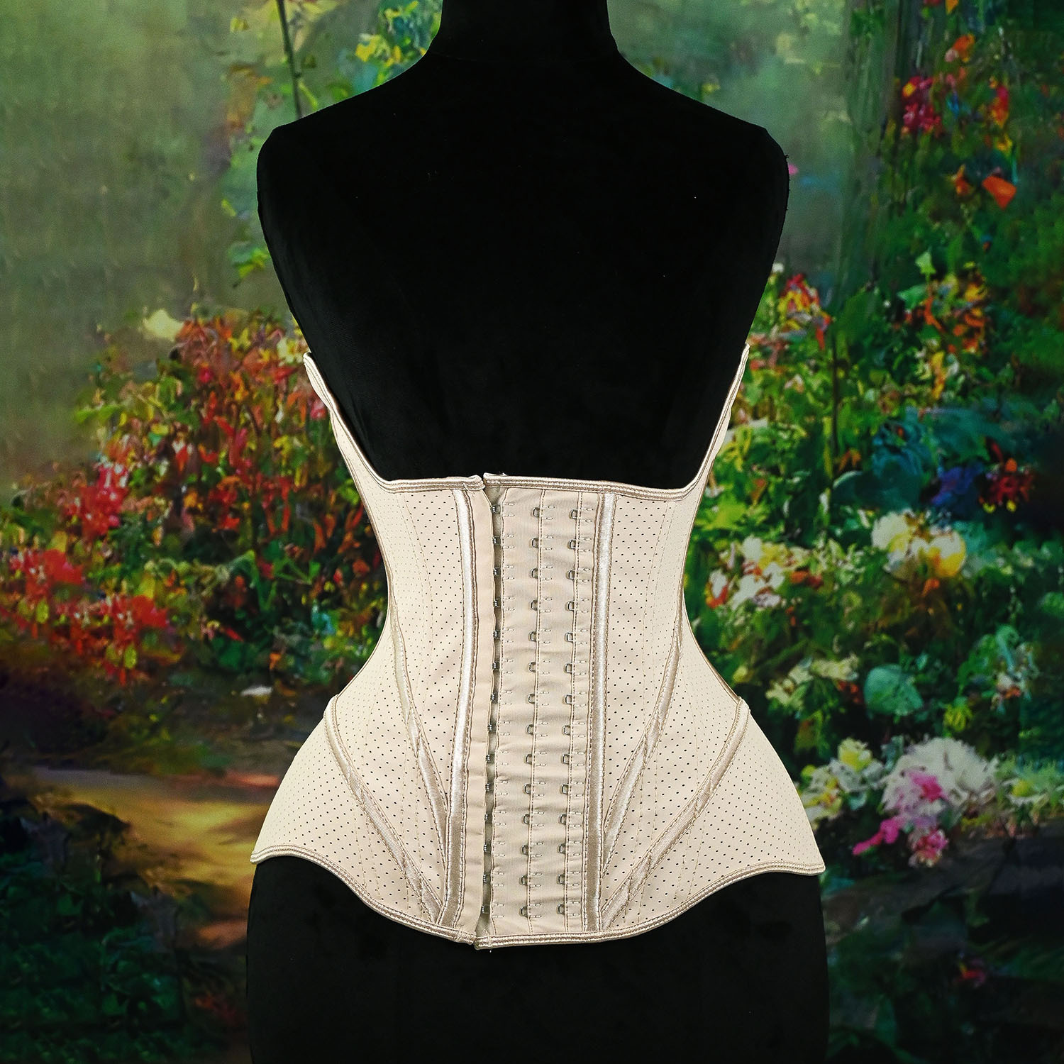 9016-28cm solid color skin color flow beam waist hourglass abdomen and raise beauty back and hip protection rubber waist belt