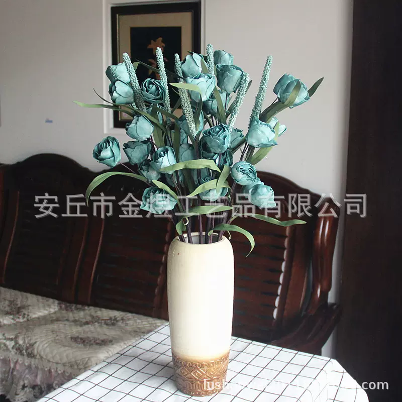 仿真郁金香装饰泡沫花假花批发手工花束摆件婚礼用花高级感教师节