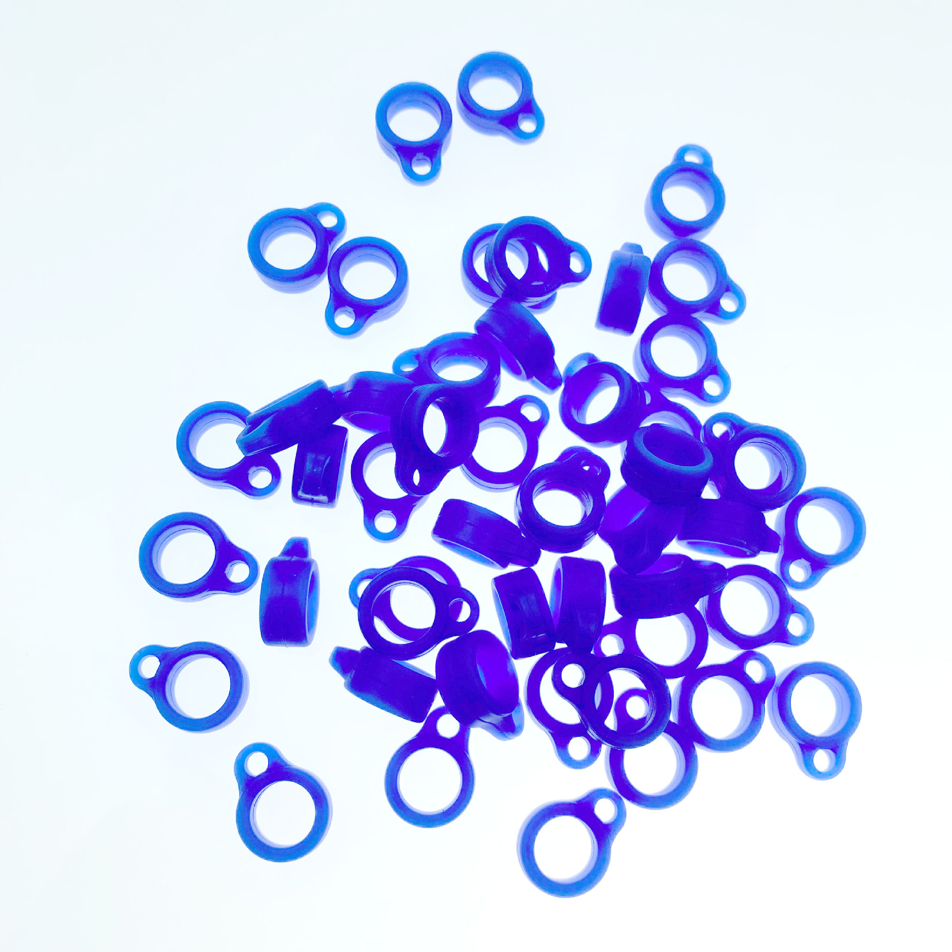 13/20/40mm anillo de silicona anillo de cordón anillo colgante de silicona anillo colgante hervidor de agua anillo colgante U disco pluma de grabación anillo colgante