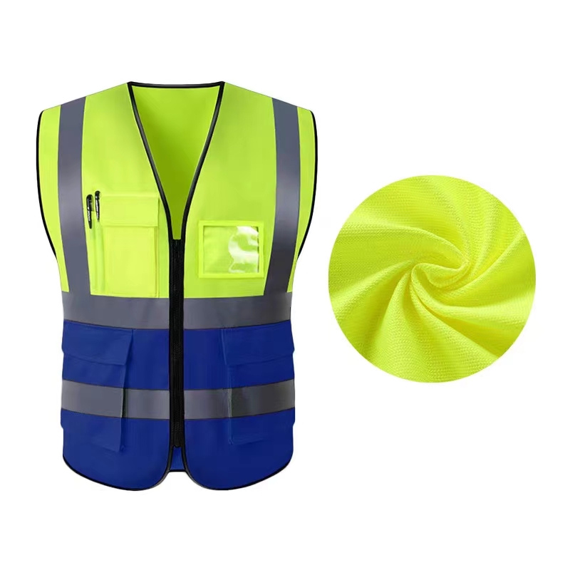 Trajes reflectantes chaleco de seguridad de construcción chaleco de transporte vial saneamiento fluorescente transpiración nocturna impresión personalizada