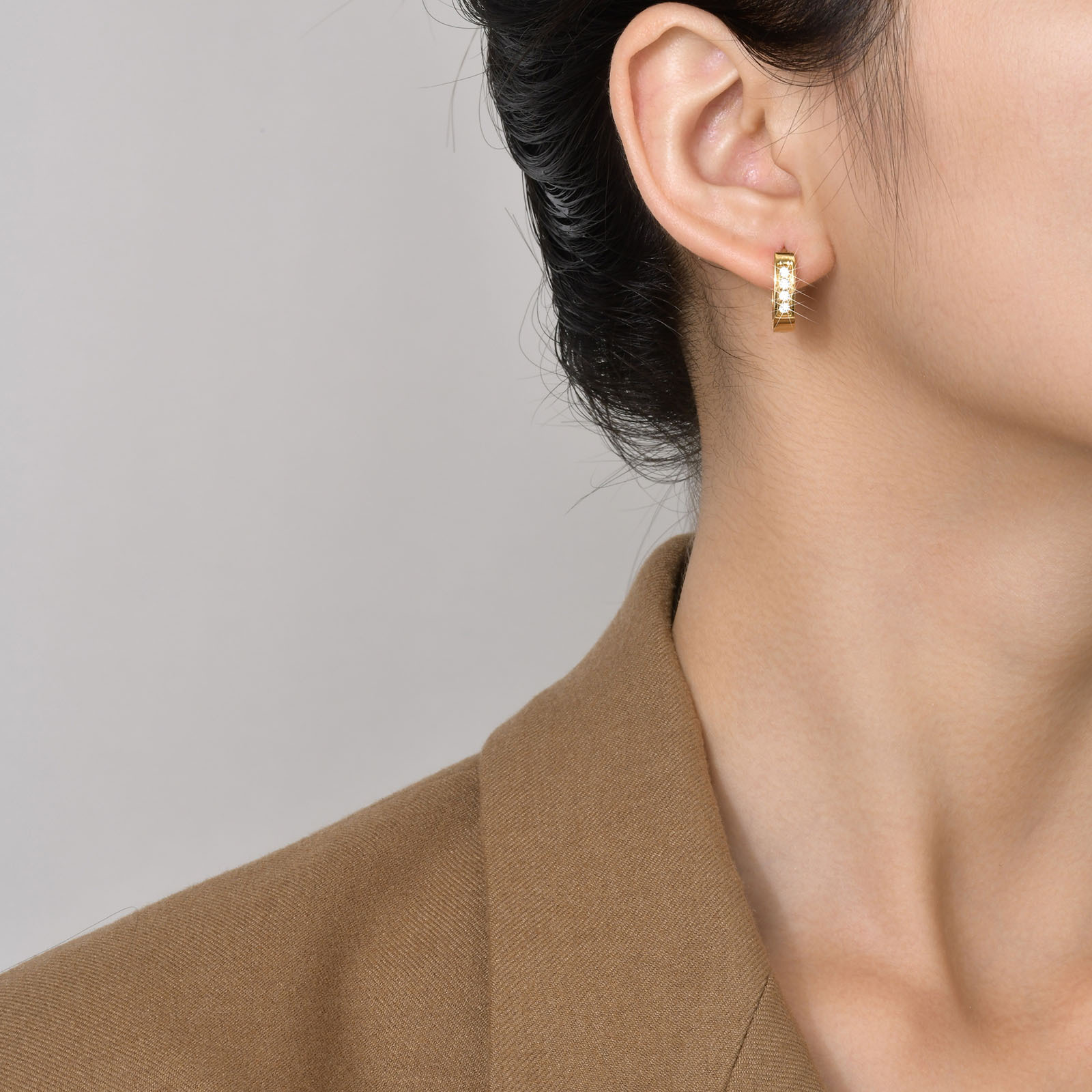 Fashion Heart Shape Stainless Steel Plating Earrings 1 Pair