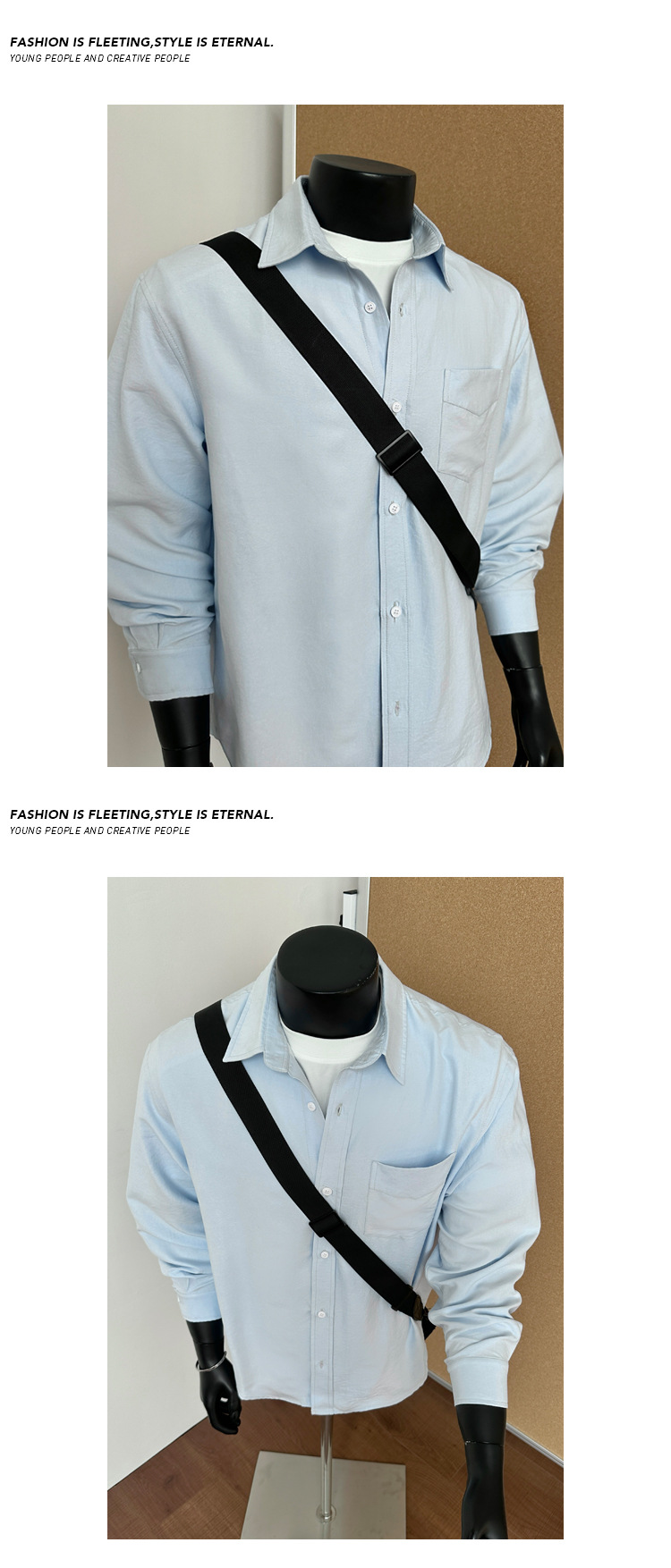 Retro Casual Herren Langarmhemd Einfarbig Modernes Herrenoberteil_voghion.com