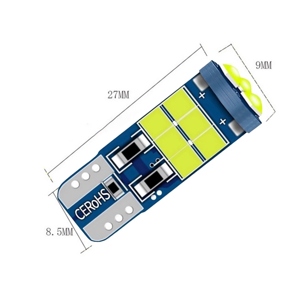 Auto LED decodificado luz de ancho T10 3030 15SMD nuevo instrumento luz de placa luz de lectura luz transfronteriza