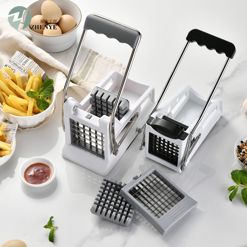 ステンレス手押しポテトカッターフライドポテト分割器キュウリカッターフライドポテトキッチンツール|undefined