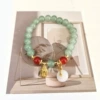 Bracelet white jade, for luck
