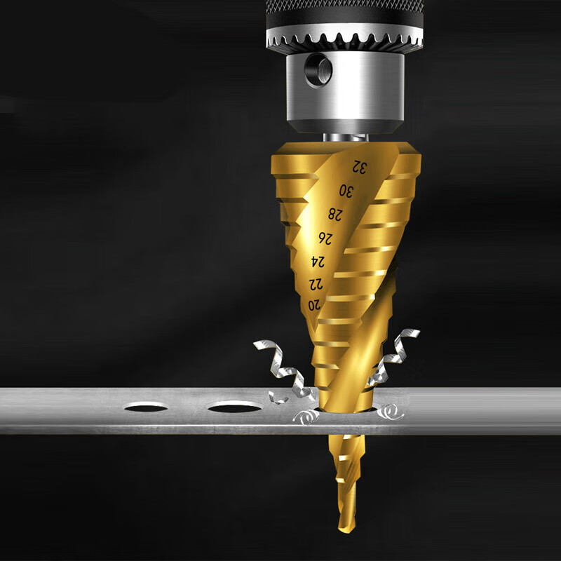 波斯不锈钢打孔钢铁硬头扩孔锥形金属 螺旋槽4-12MM/BS538001