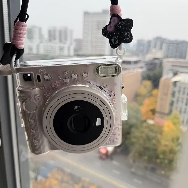 Instax Fuji Sq1 Protective Lanyard Shoulder Strap Camera Strap Crystal Protective Case Transparent