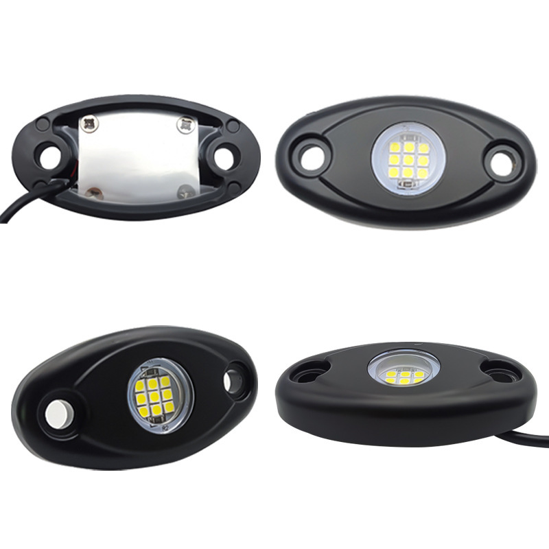 Material de aleación de aluminio para lámpara de chasis de automóvil brillante   LED goteo de goma multicolor chasis lámpara de atmósfera lámpara modificada image 5