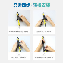 開口式包線管PE護線管8-42mm電腦理線汽車電線包線管防咬理線器