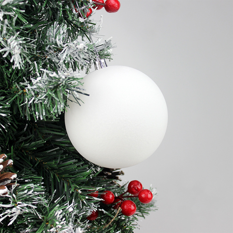 Bolas de Navidad 10CM / 16pcs Bolas de Navidad flotadas Bolas de plástico Colgante de Navidad atmósfera de vacaciones