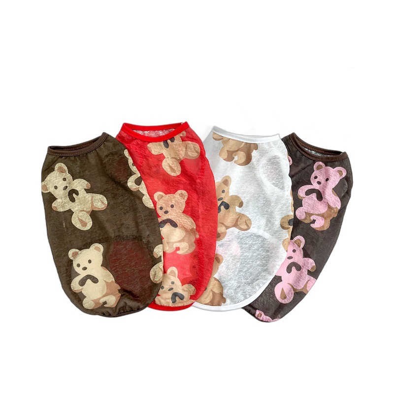 Perro grande mascota de verano gato chaleco ropa para perros y gatos Teddy Bear Fund Fuduko ropa para perros image 6