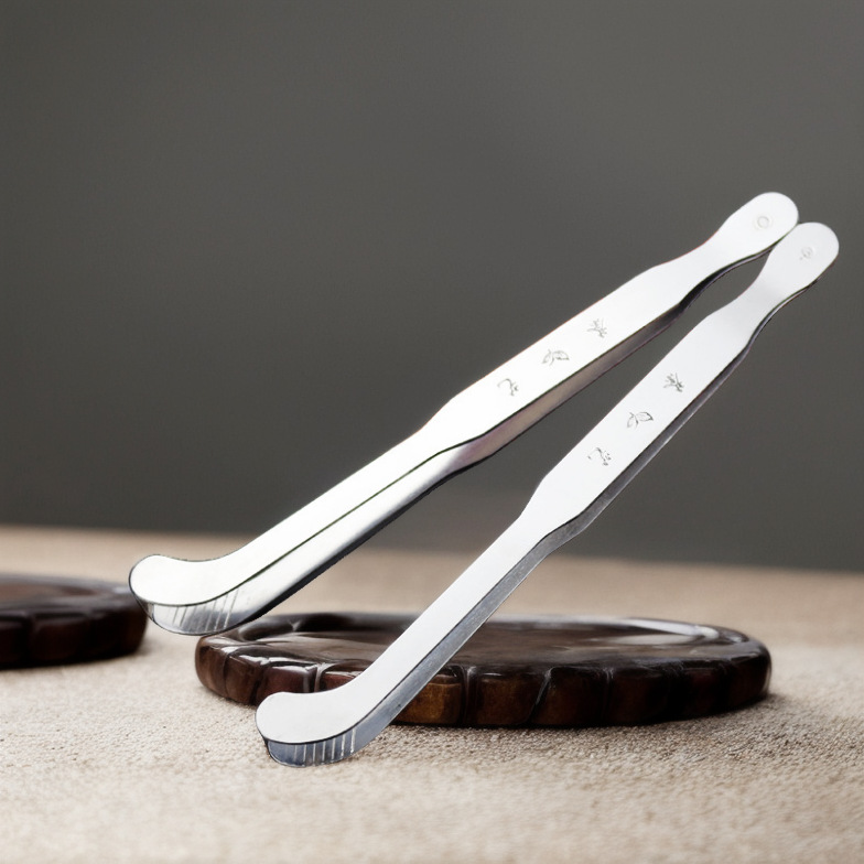 Stainless Steel Tea Tongs Tea Leaves Tea Cup Tea Tongs Household Gongfu Tea Set Six Gentlemen Accessories Tea Tongs Tea Tweezers 