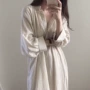 宽松新款超长款过膝衬衣裙