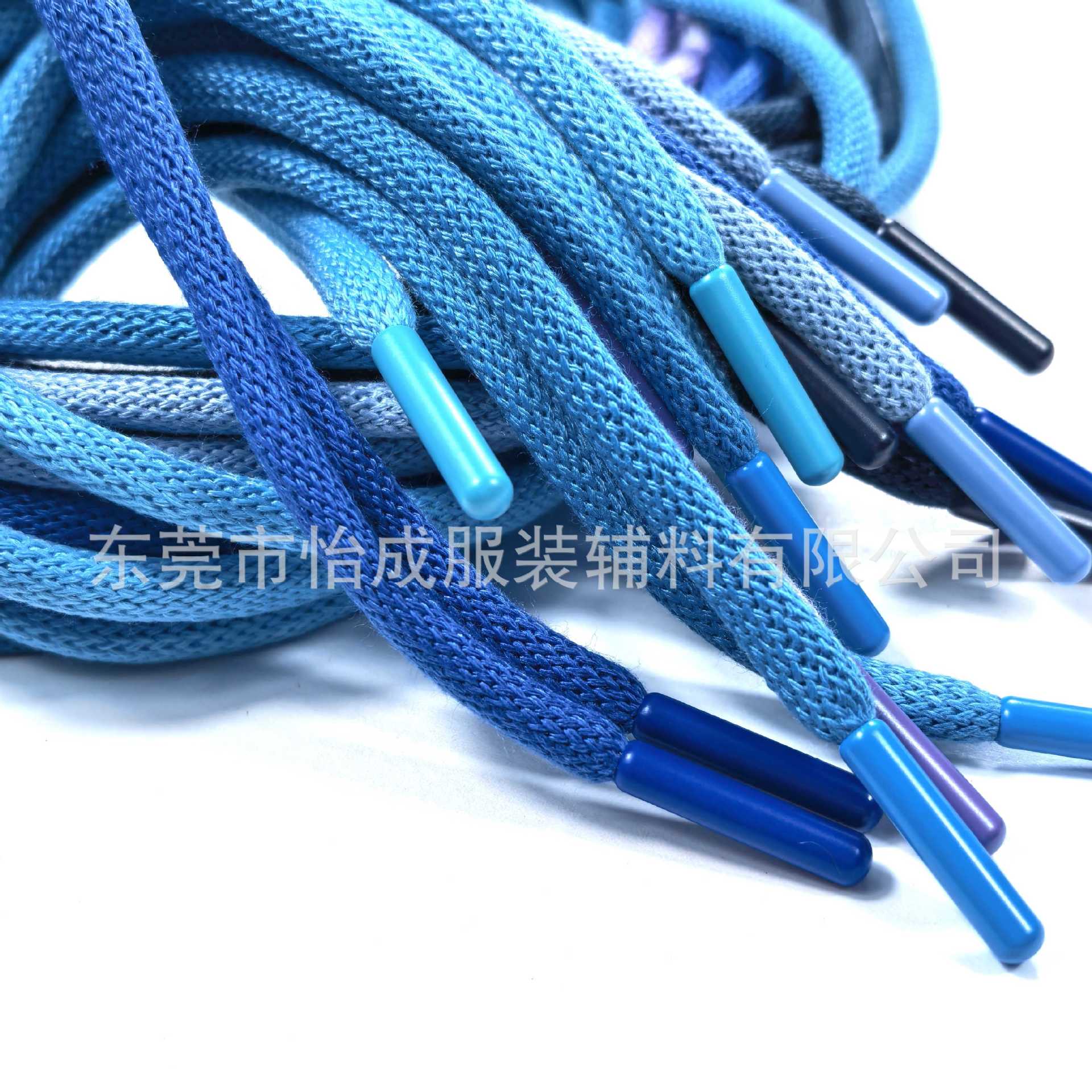 现货6mm涤棉编织圆绳 运动卫裤风衣卫衣速干裤腰绳金属头帽绳抽绳