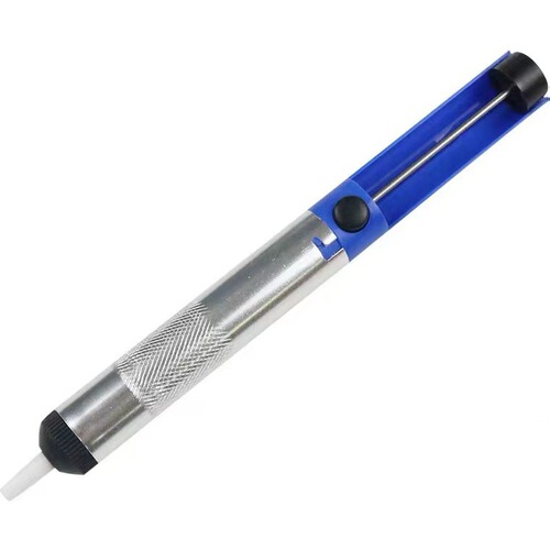 Manual aluminum alloy plastic solder suction pump, powerful high temperature resistant nozzle, hardware tool, electric soldering iron companion