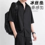 夏季宽松男士短袖衬衣