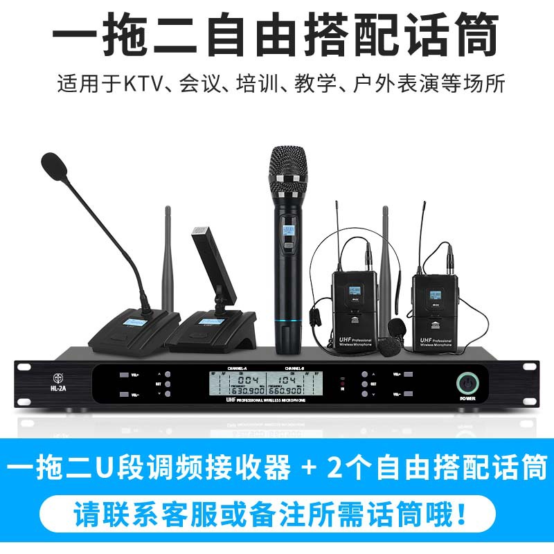 TMD/Tengmandi micrófono inalámbrico de uno a dos FM U-segmento Bluetooth canto en casa rendimiento del micrófono Conferencia