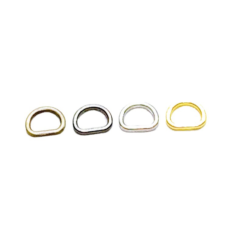 Diámetro interior 4mm mini D hebilla pequeño tamaño D anillo Ropa Accesorios de ropa de Bebé Ropa de metal botones de bebé bolsa Accesorios