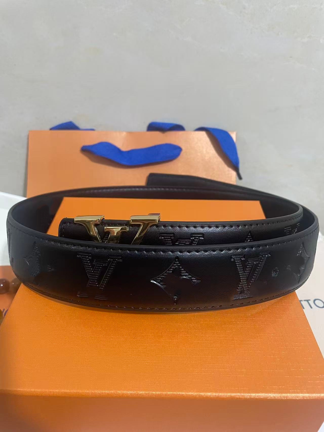 Cinturón para Hombre 4.0 cm de Piel de Vaca de Dos Capas con Hebilla Lisa para Uso Casual image 27