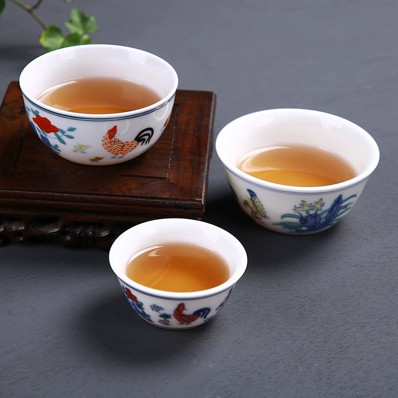 Chenghua куриная чашка чашка кунг-фу чайная чашка мастер чашка одиночная чашка доставка чашка большой и маленький керамический cup белый фарфор личная специальная