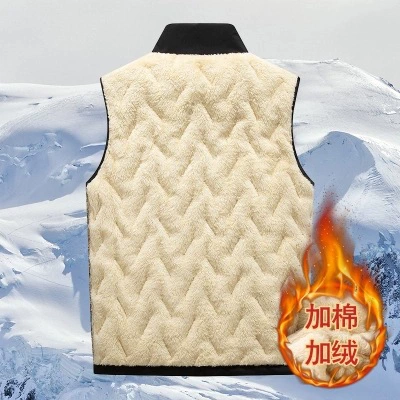 Warm vest, keep warm men's down jacket sleevless, (Cross-border trading), plus size