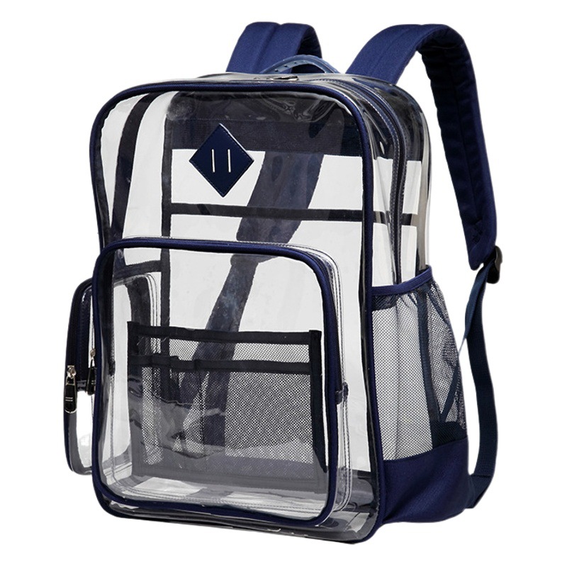 Suministro transfronterizo directo de fábrica mochila transparente impermeable gran capacidad masculina y femenina estudiante de escuela primaria mochila de alto grado al por mayor