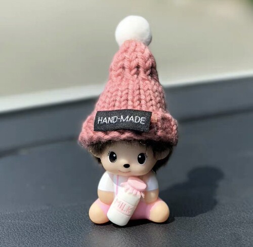 Single Monchchi doll car ornaments creative cute bobblehead doll car interior accessories cartoon car accessories for women