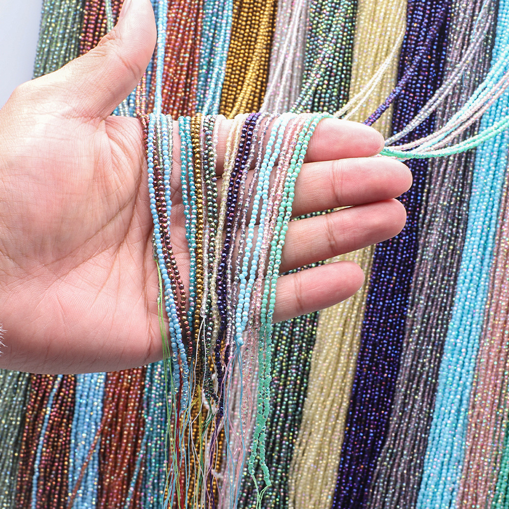 10g Weight Beads Jewelry Making Type 2MM Jewelry Making Size DIY Jewelry Accessories Classification 3 Pieces Per Pack Quantity Glass Material Solid Color Pattern Plating Design Elegant, Simple Style, Streetwear Style 3 Pieces Per Pack 2MM Glass Solid Color DIY Jewelry Accessories Beads 1