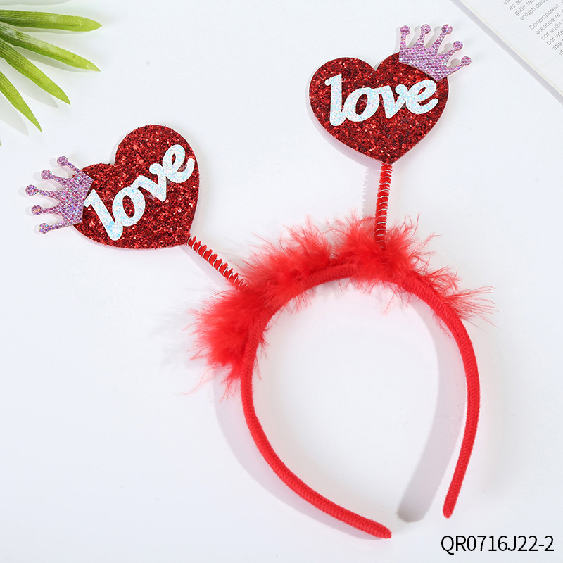Divergente valentine diadema de amor de San Valentín tocado de boda accesorios para el cabello Día de San Valentín venta de tarjetas para el cabello