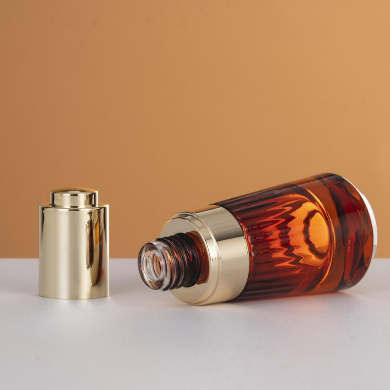 新品30mlエッセンシャルオイルガラス瓶高級化粧品ローションボトル押圧式スポイトエッセンスボトルメーカー直販|undefined