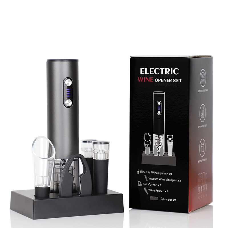 Juego de seis piezas de abrebotellas eléctricas recargables WG34